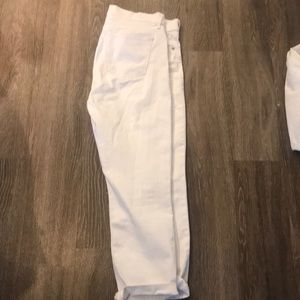 White Crop Jeans